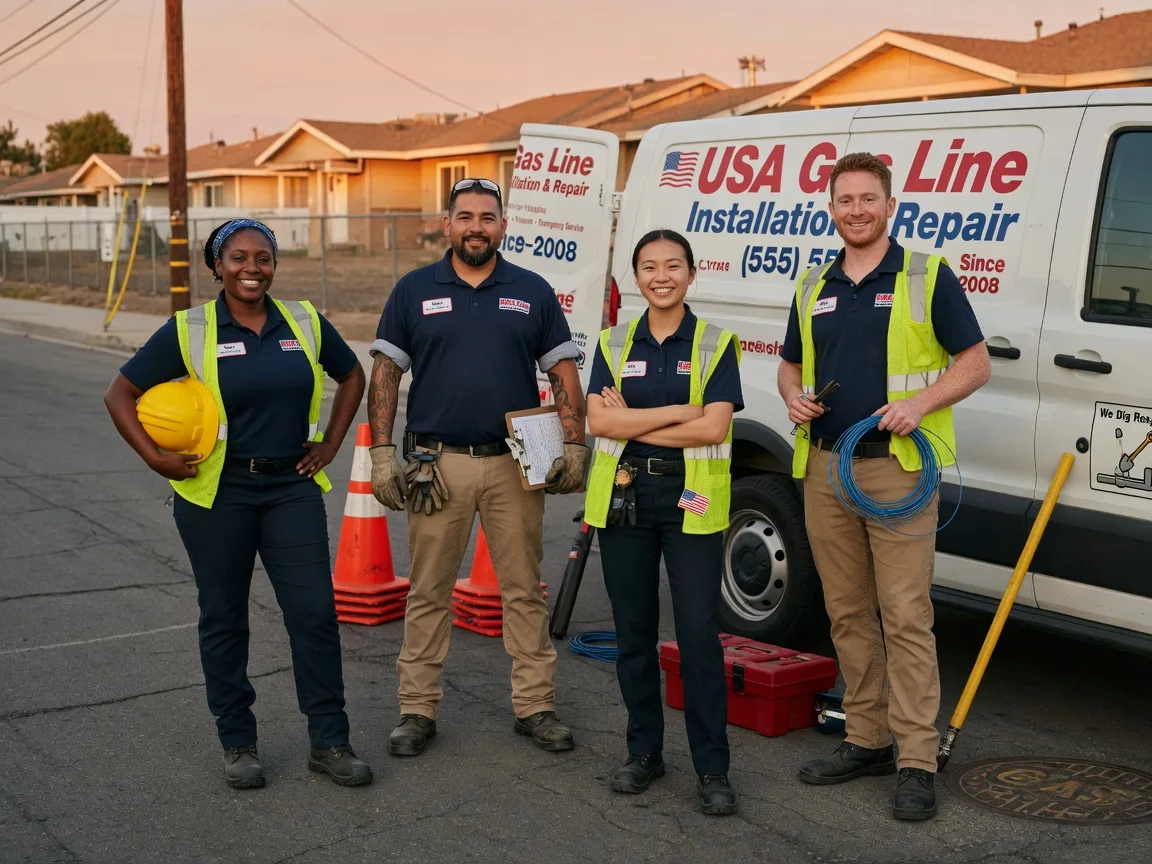 Gas Line Installation company in Round Mountain, TX